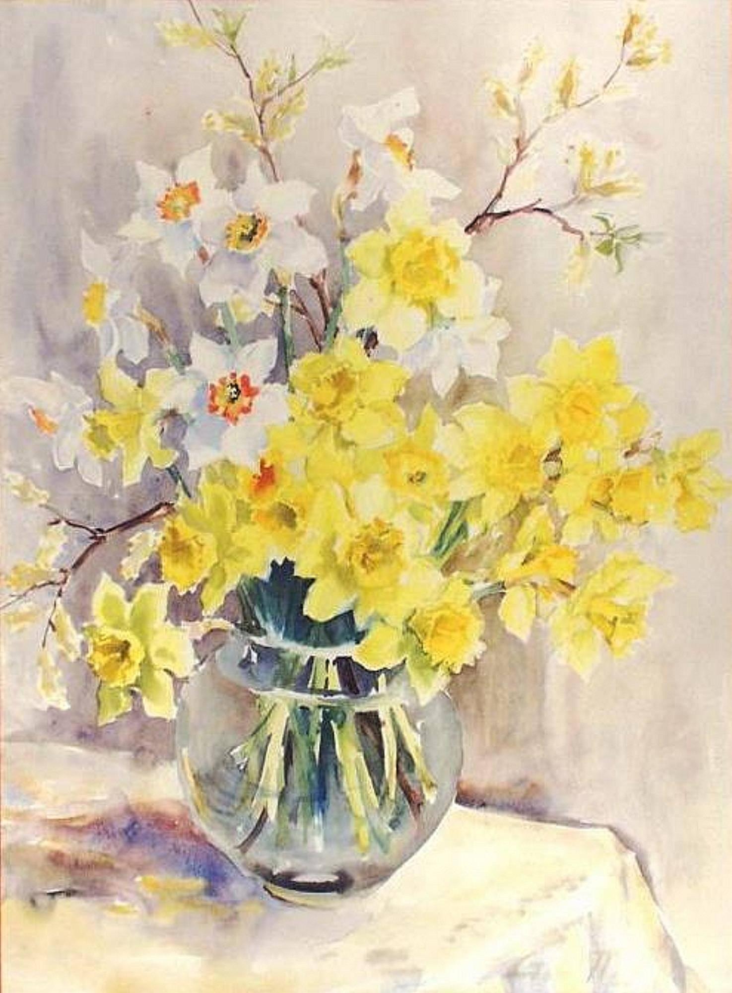 Guttorn Otto Still-Life Painting - Daffodils
