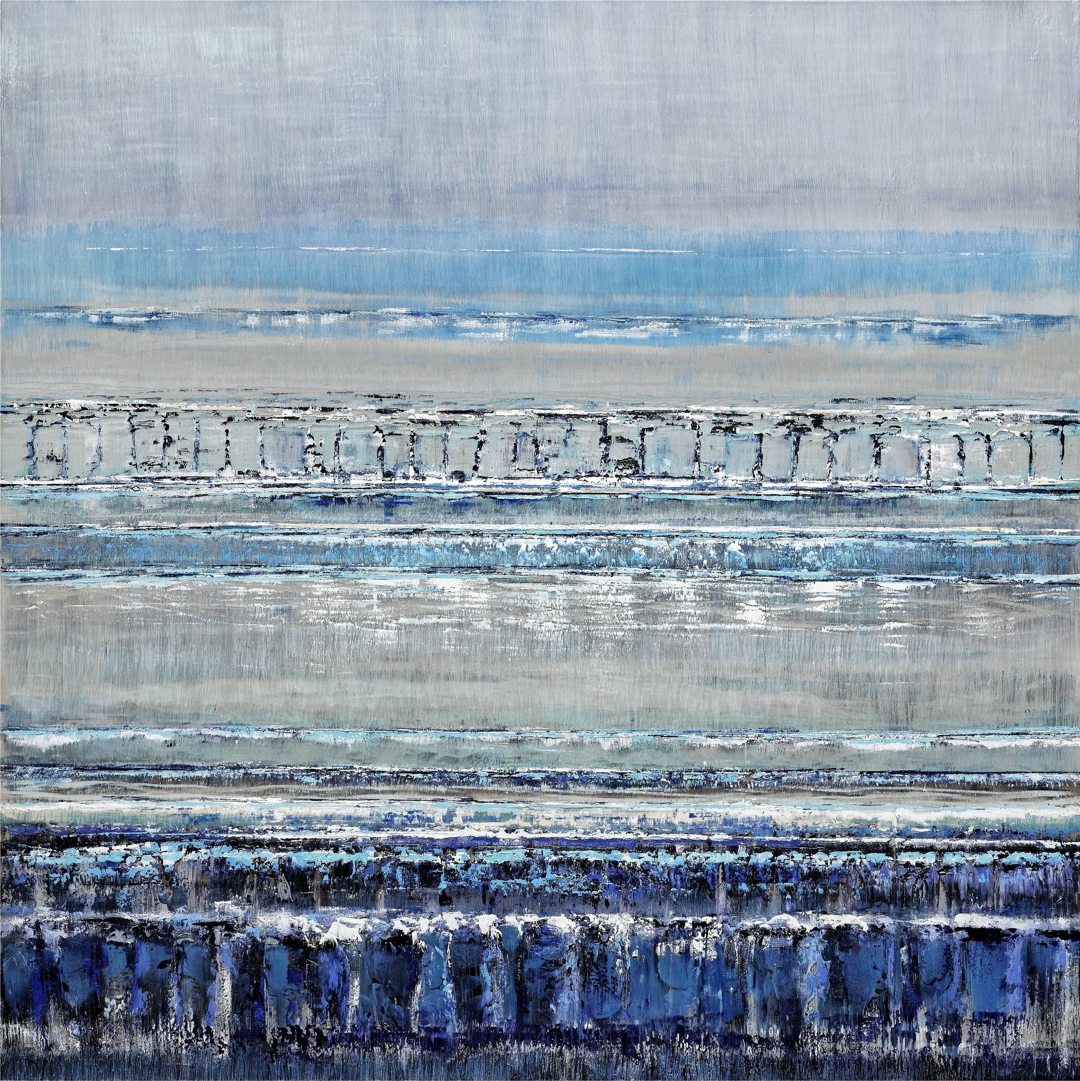 Bruno Kurz Abstract Painting - Ice Field 2
