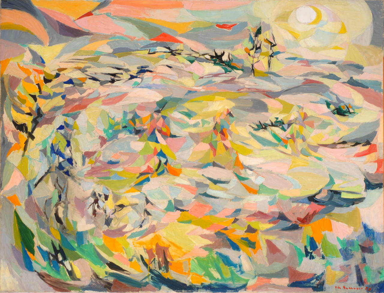 Helene de Beauvoir Abstract Painting – Landschaft