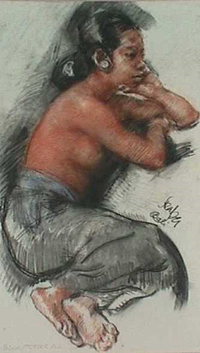 Roland Strasser Portrait - Seated Semi Nude
