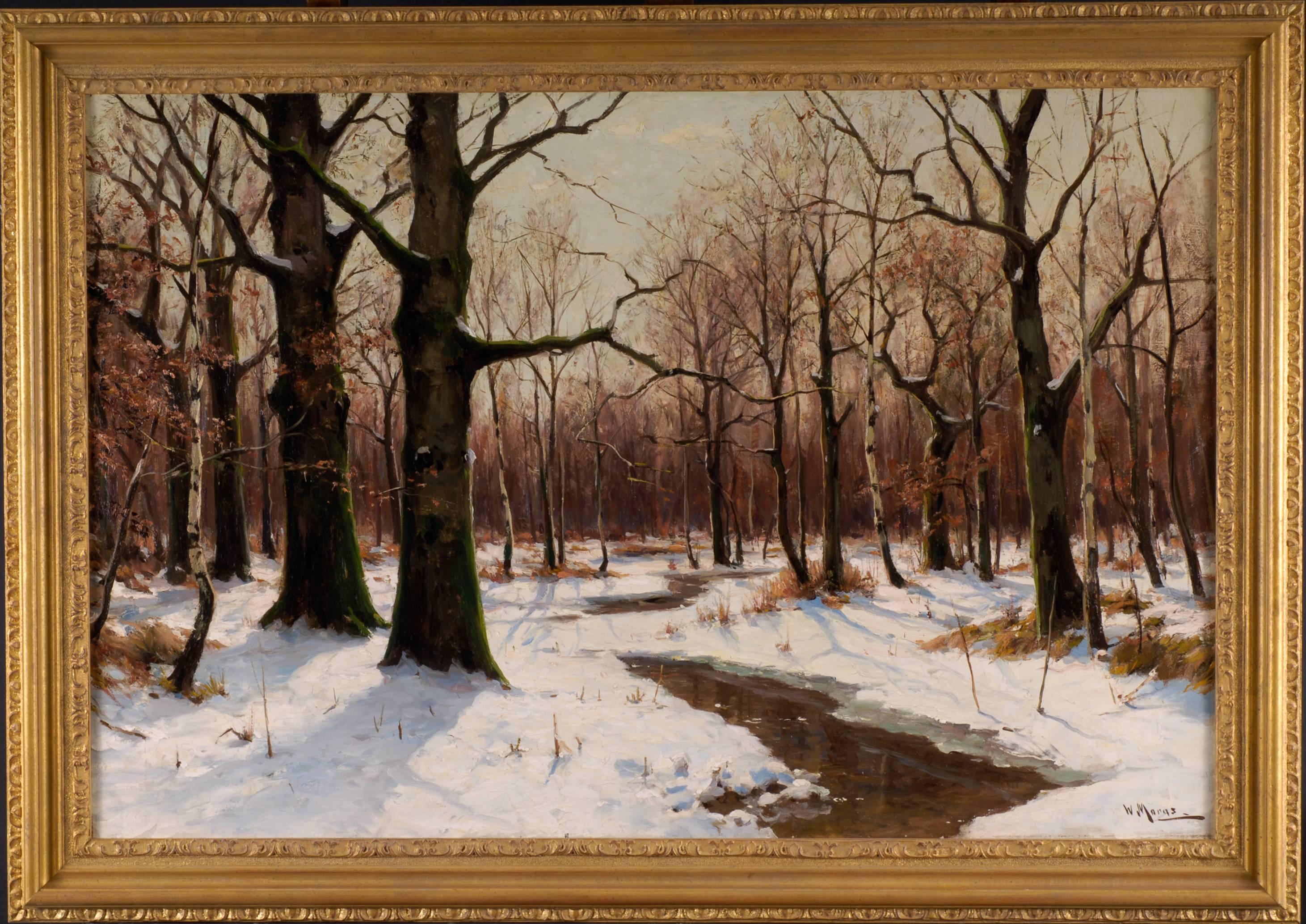 Winter Afternoon - Painting by Walter Moras