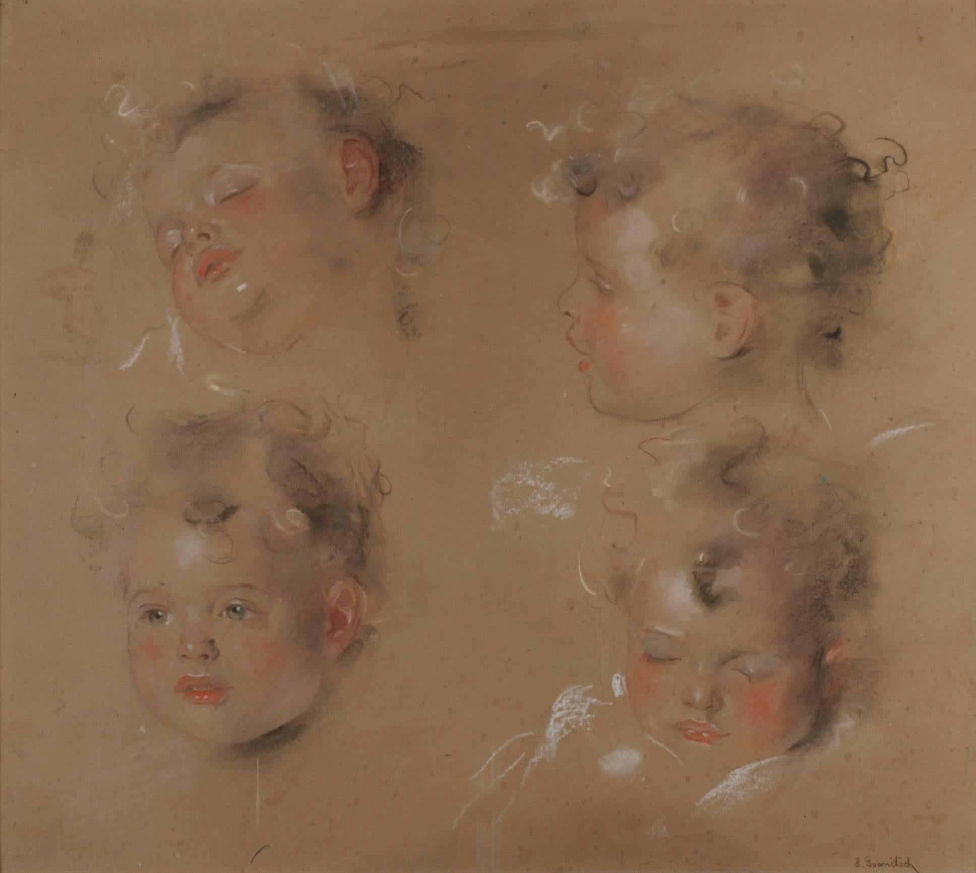 Susanne Renate Granitsch Portrait Painting - Study for a Child's Portrait