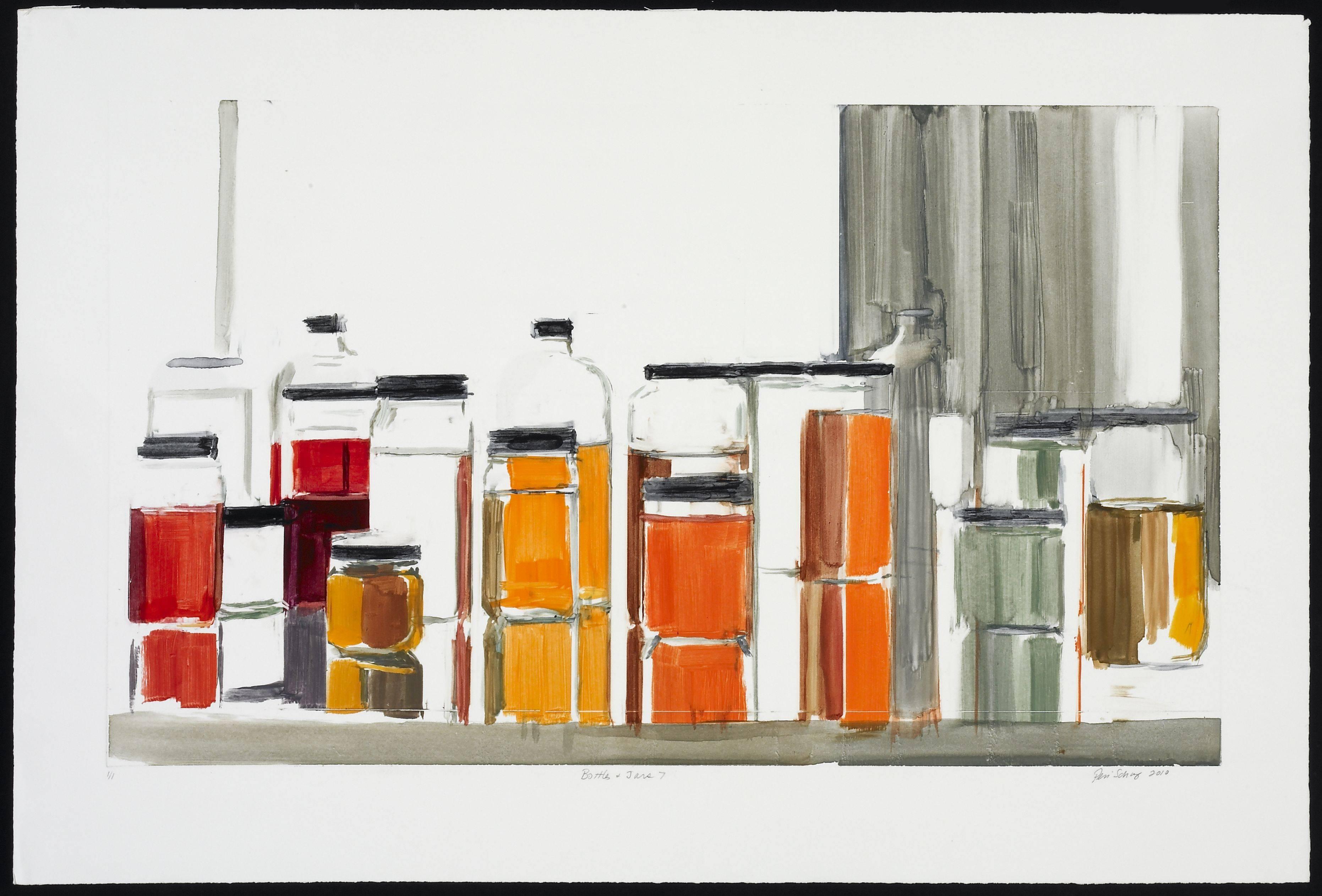 Peri Schwartz Still-Life Print - Bottles & Jars #7