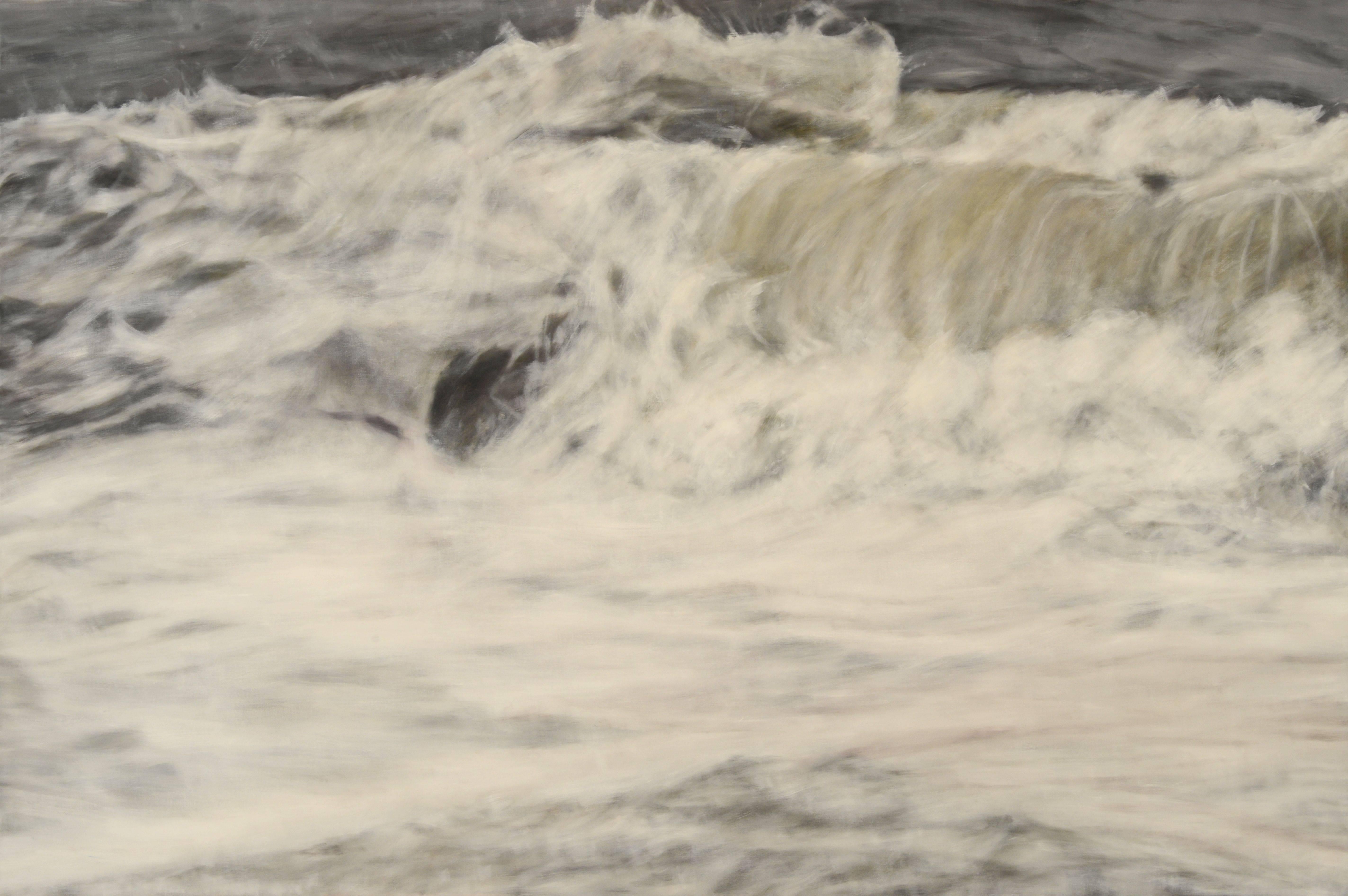 Clifford Smith  Landscape Painting - Grey Surf III 