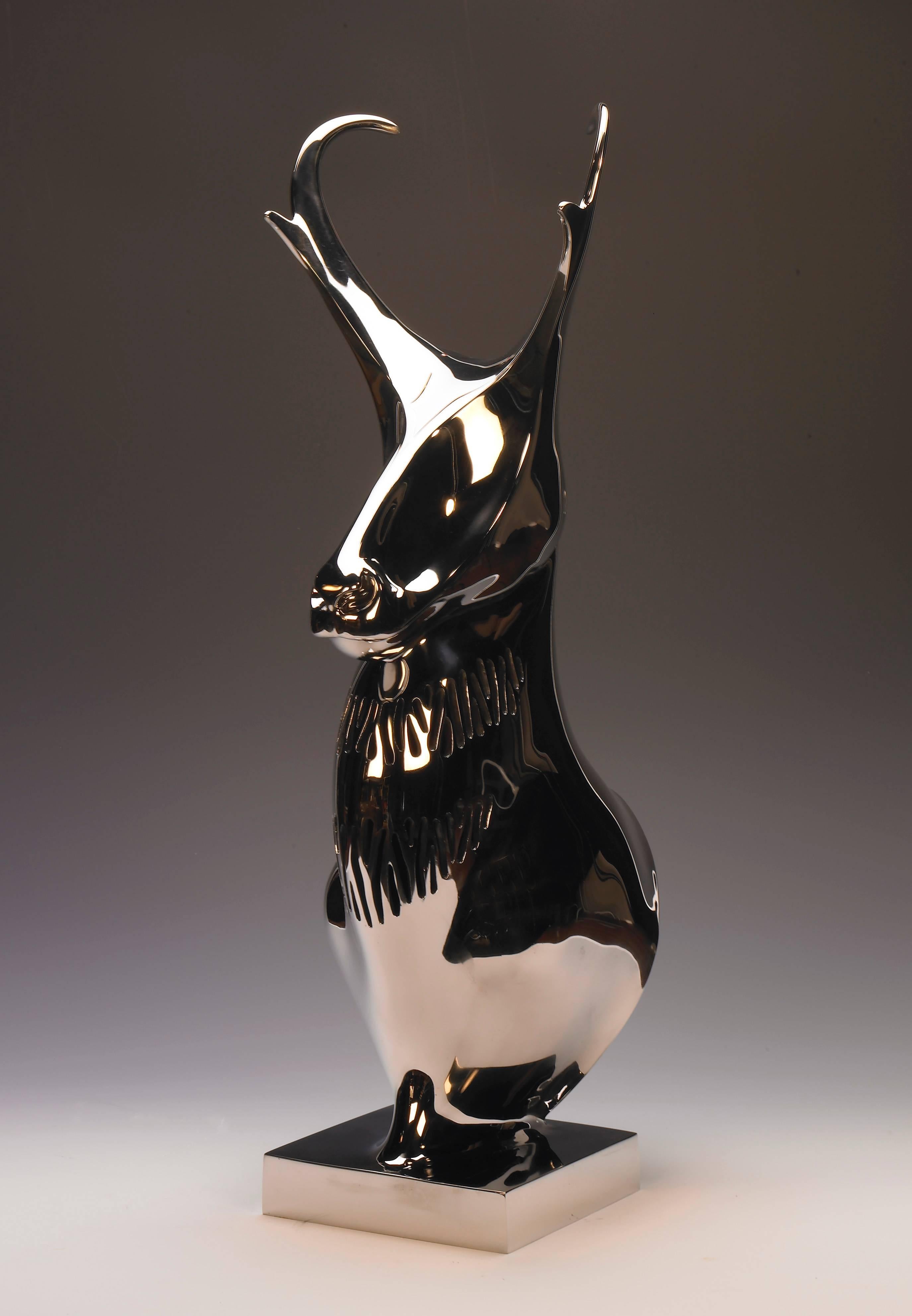 Burt Brent Figurative Sculpture - Pronghorn Antelope, 10/50