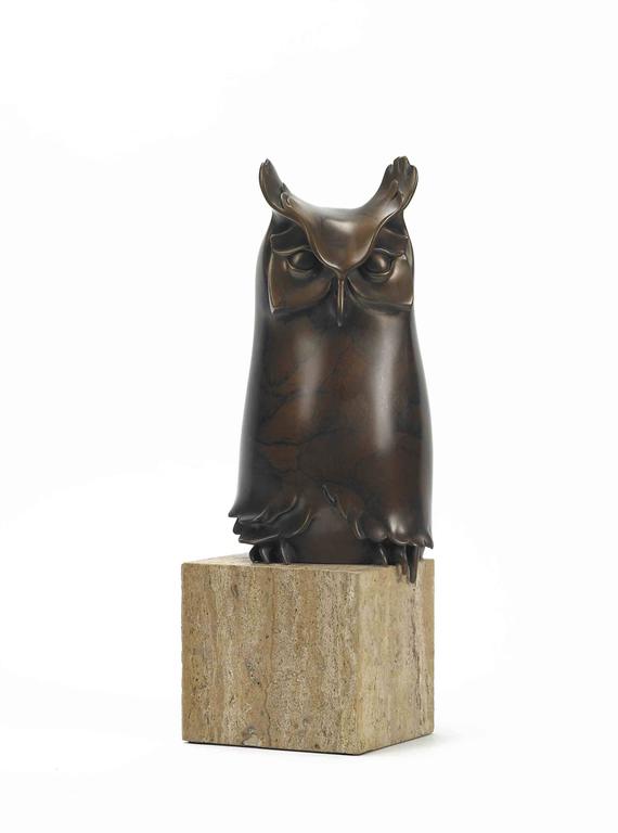 Burt Brent - Great Horned Owl, 6/35, Bronze Sculpture at 1stdibs