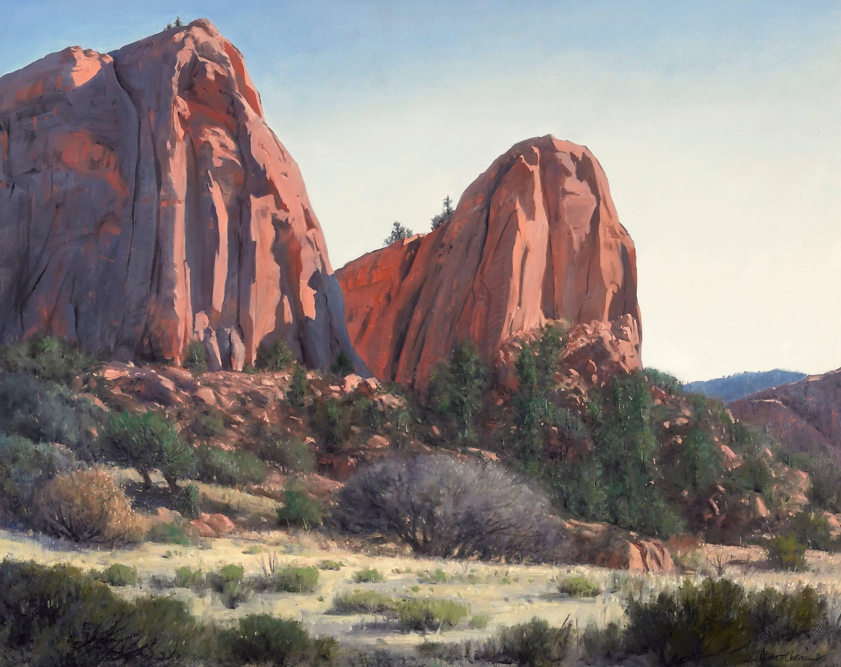 Arturo Chavez Landscape Painting - Navajo Buttes