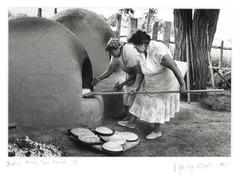 Baking Bread, Taos Pueblo, 1/7 (alt. title: Baking Bread for Feast Day, 1985)