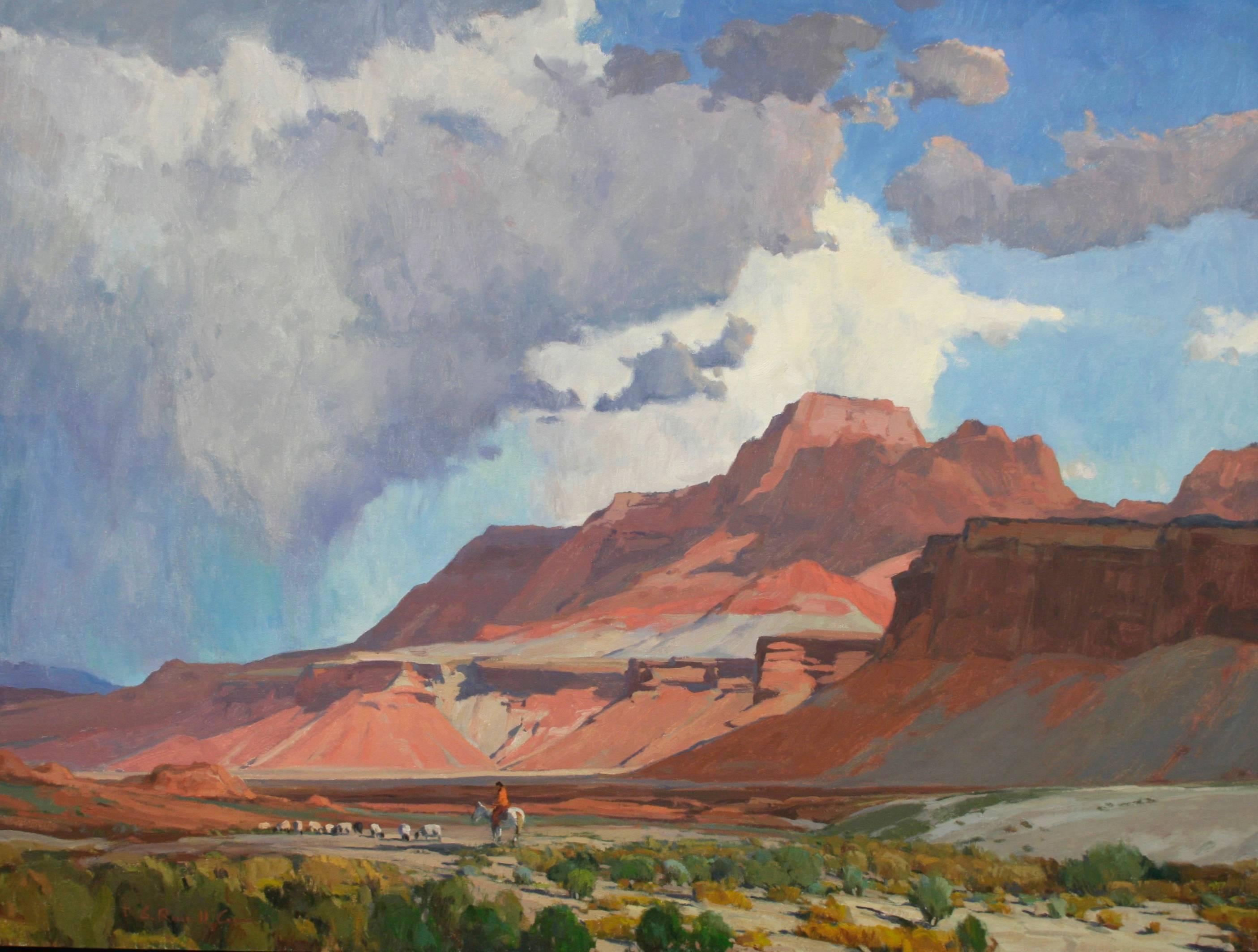 G. Russell Case Landscape Painting - Navajo Skies