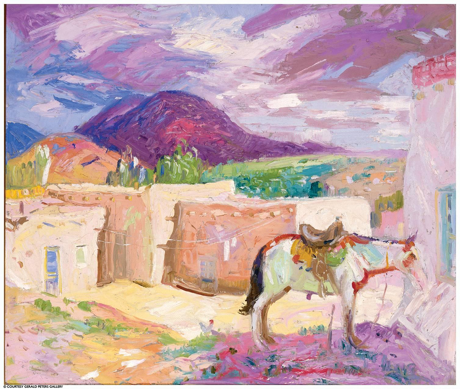 Albert Krehbiel Landscape Painting - Purple Mountain Majesty
