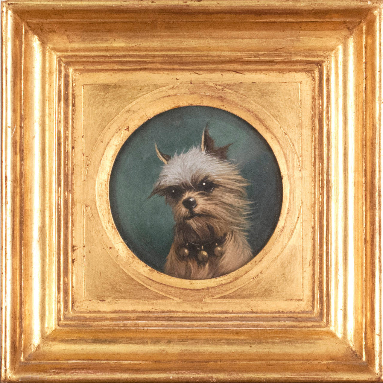 Alfred Wheeler Animal Painting - Brussels Griffon Head Study