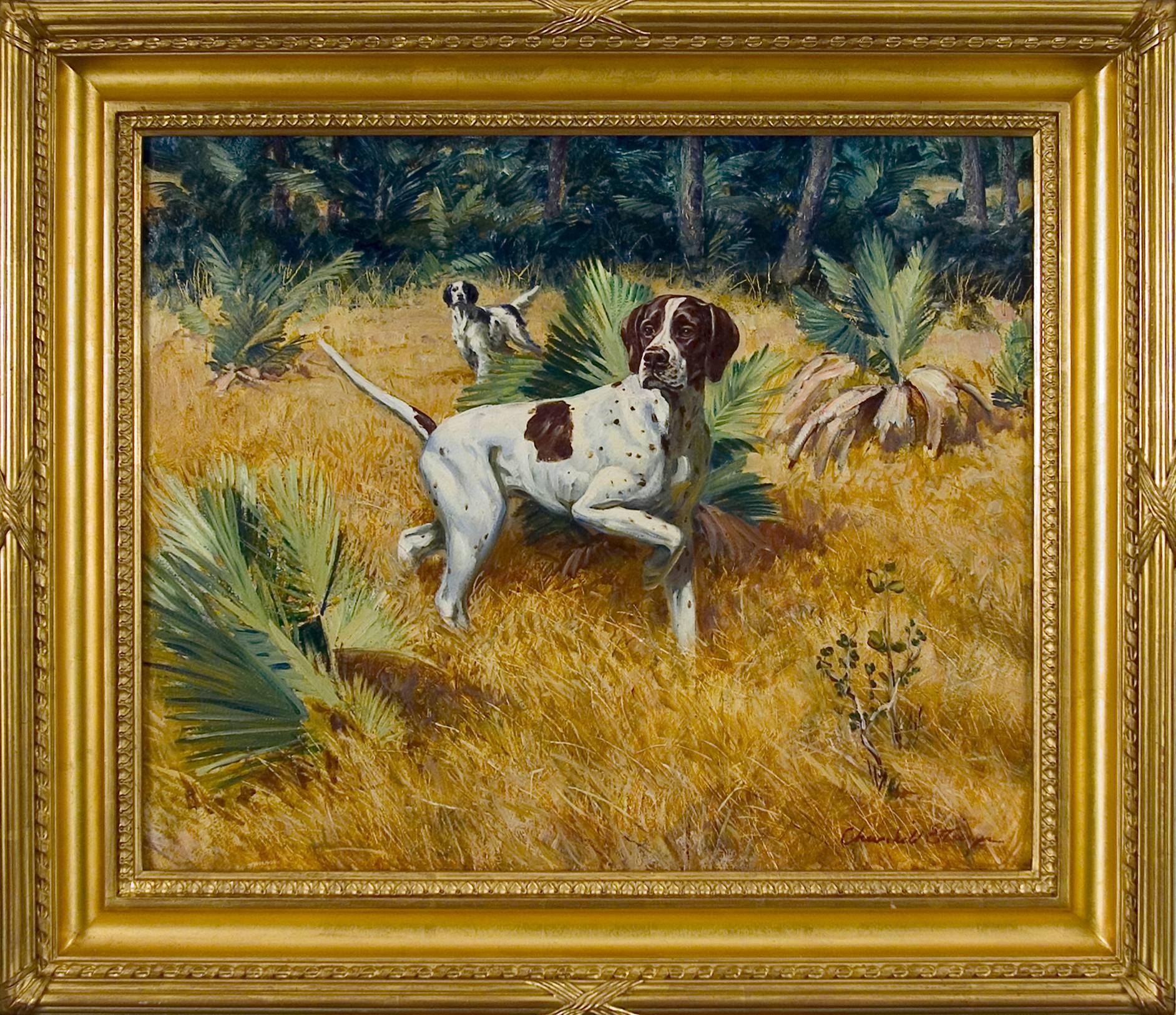 Churchill Ettinger Animal Painting - A Good Point
