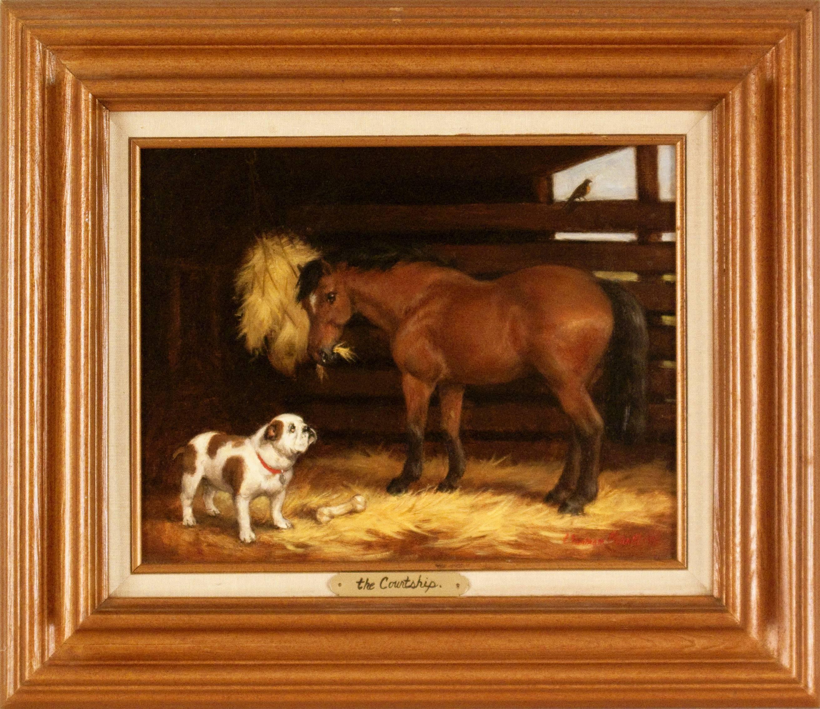 Christine Merrill Animal Painting - The Courtship, 1987