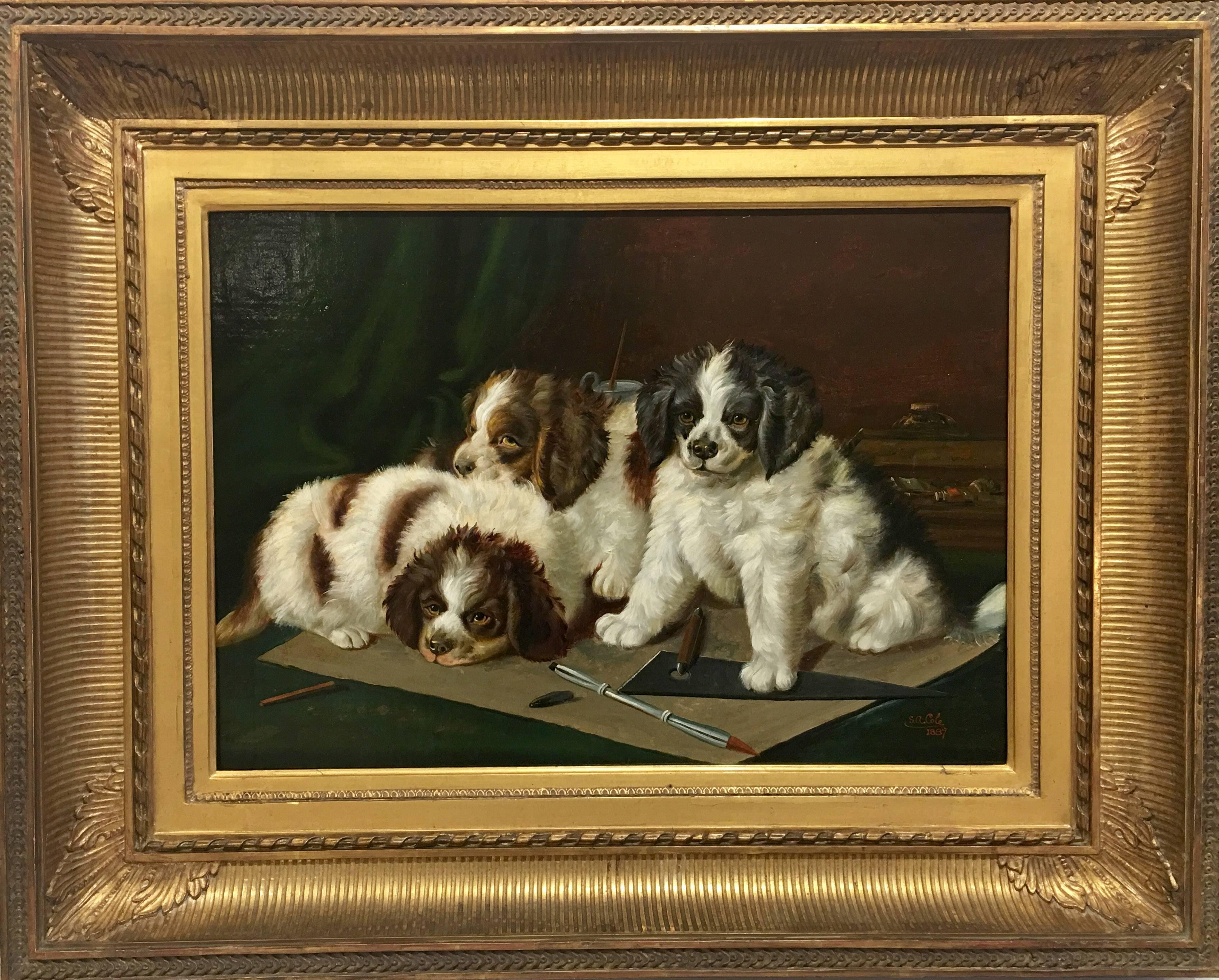 Unknown Animal Painting - In the Studio, 1887