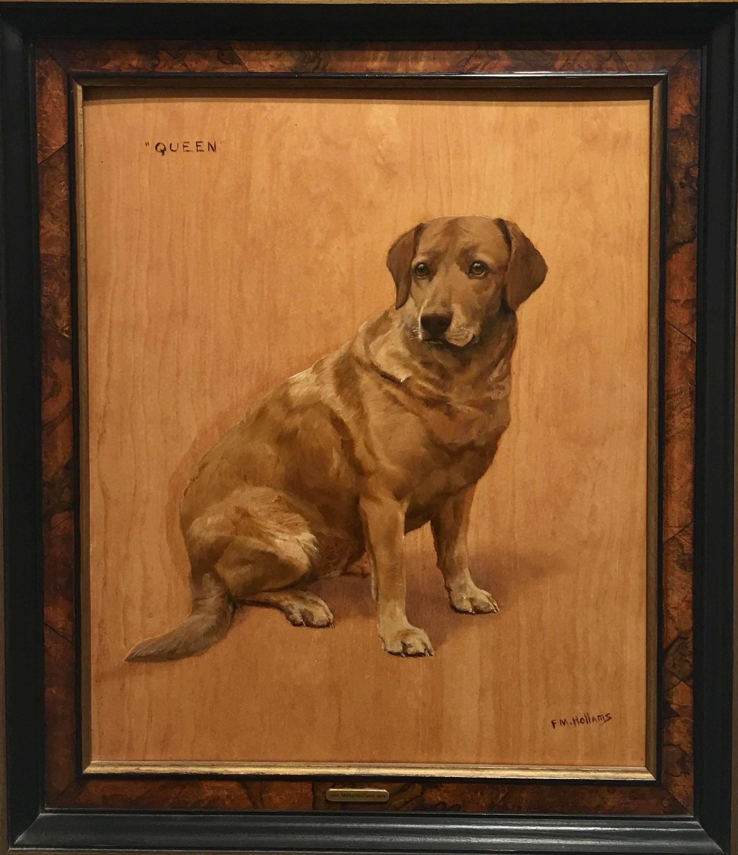 Frances (Florence) Mabel Hollams Animal Painting - Queen
