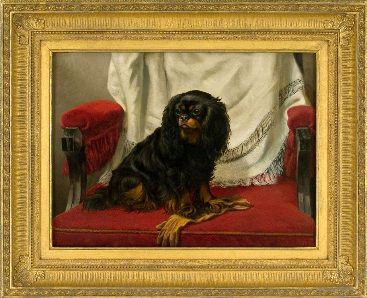 Arthur Fitzwilliam Tait Animal Painting - Lady Hilary, December 1890