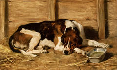 Recumbent Foxhound, 1876