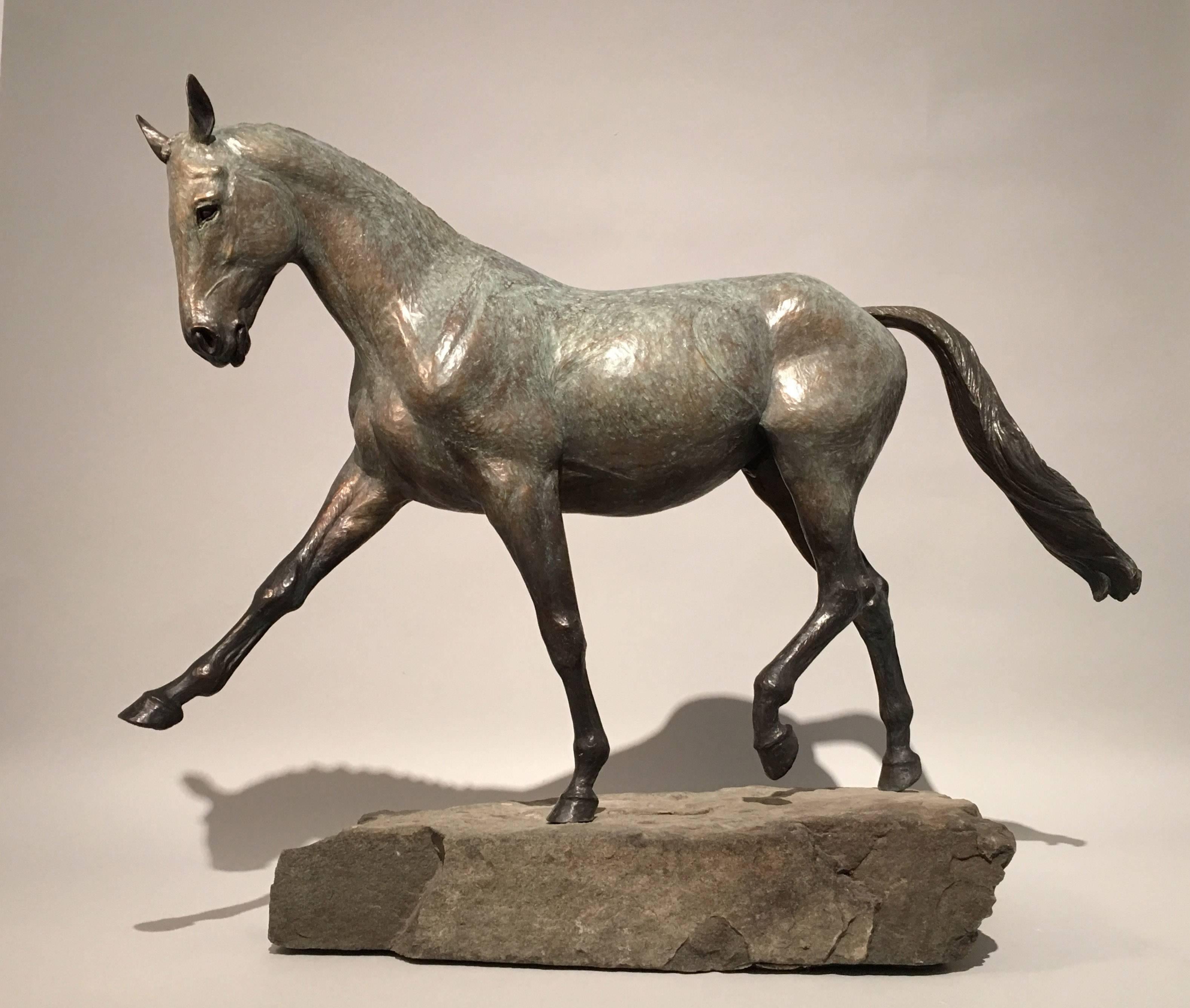 Liza Todd Tivey Figurative Sculpture - Extended Trot, 2001