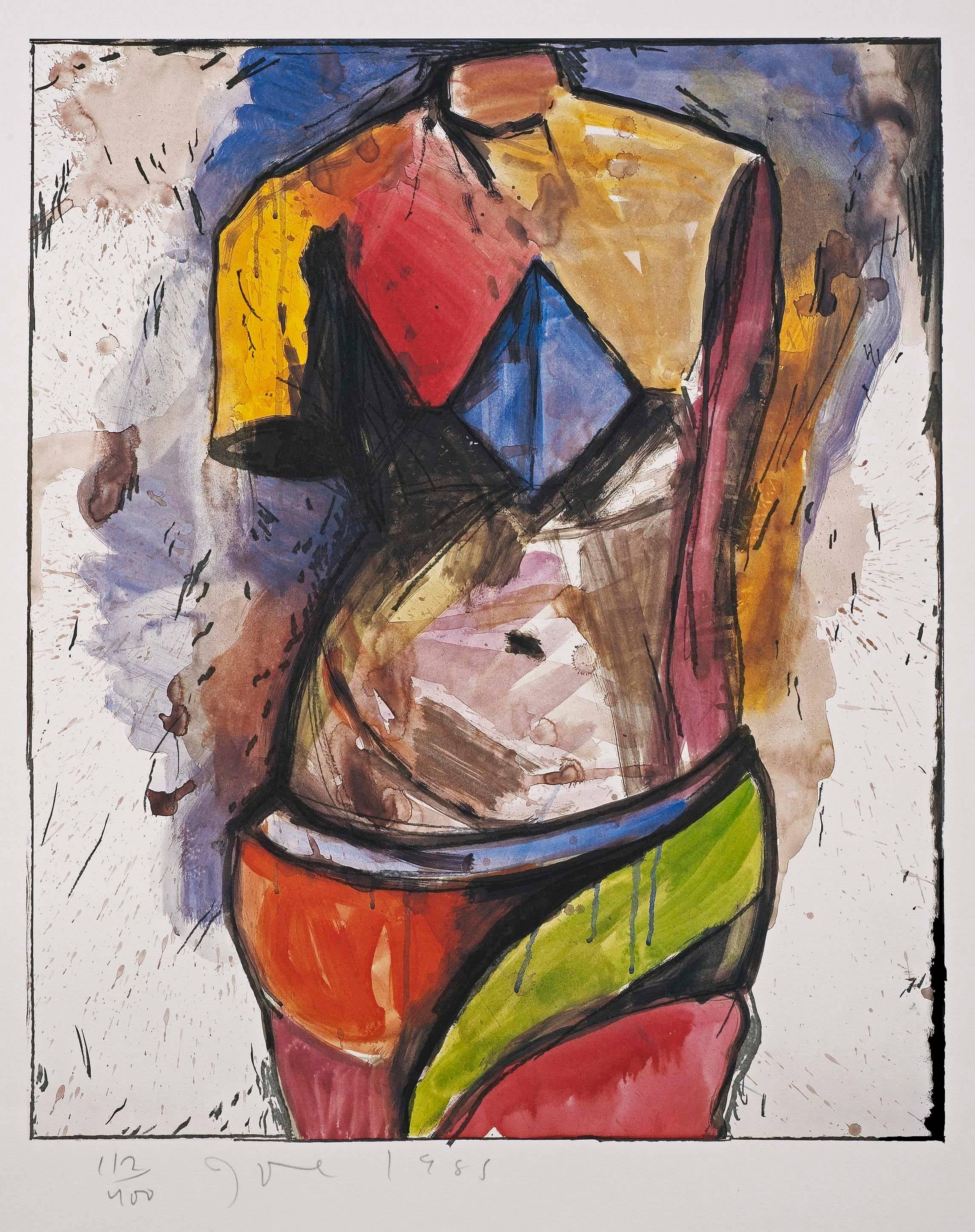 Jim Dine Figurative Print - The Colorful Venus