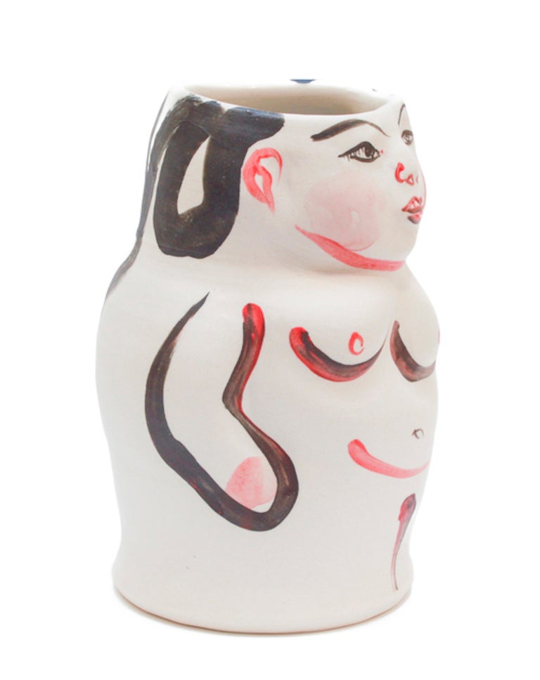 Untitled Figural Vase - Contemporary Art by Akio Takamori