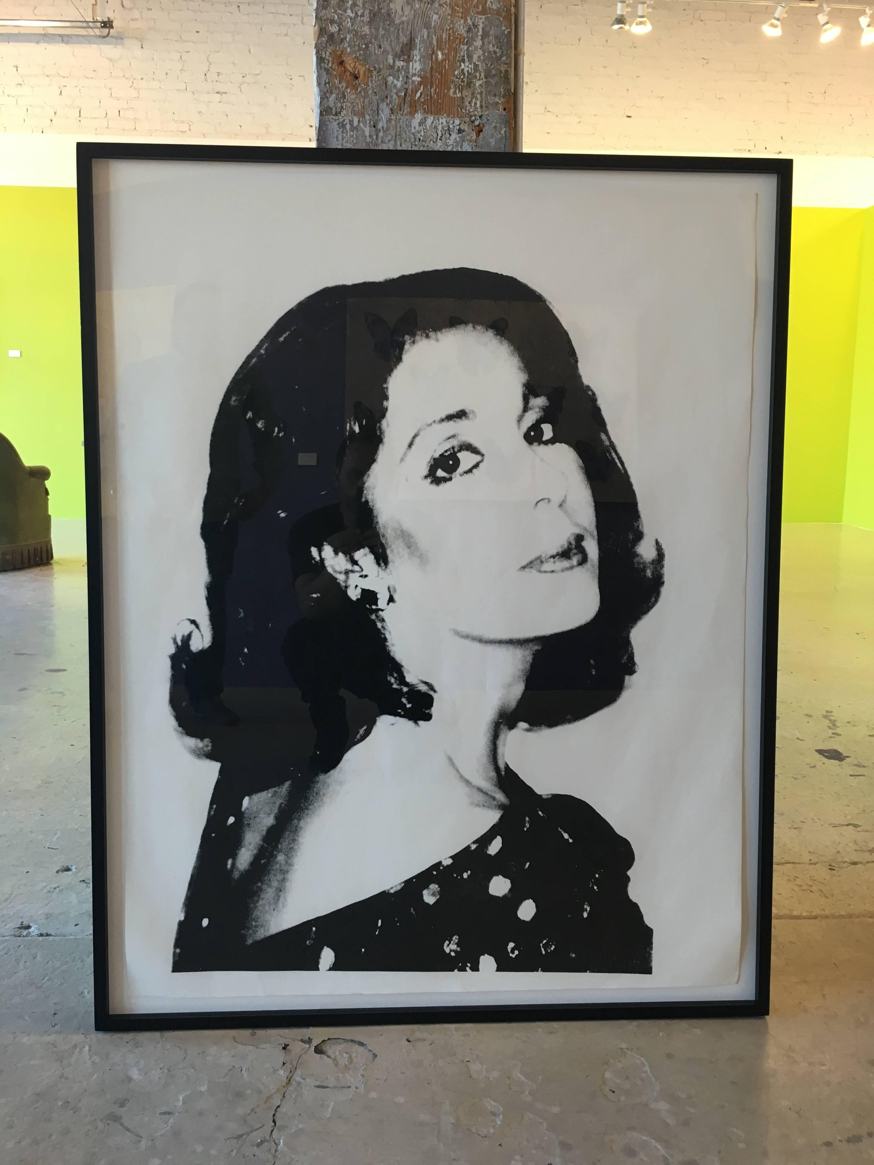 Screenprint on Curtis rag paper
1977
Authorized by The Andy Warhol Foundation for the Visual Arts
stamped on verso
EXTREMELY RARE!

PROVENANCE-
ANDY WARHOL AT CHRISTIE'S SOLD TO BENEFIT THE ANDY WARHOL FOUNDATION FOR THE VISUAL ARTS
SALE