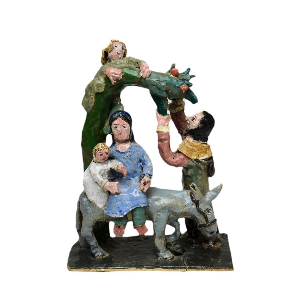 Magdalena & Michael Frimkess Figurative Sculpture - Flight to Egypt