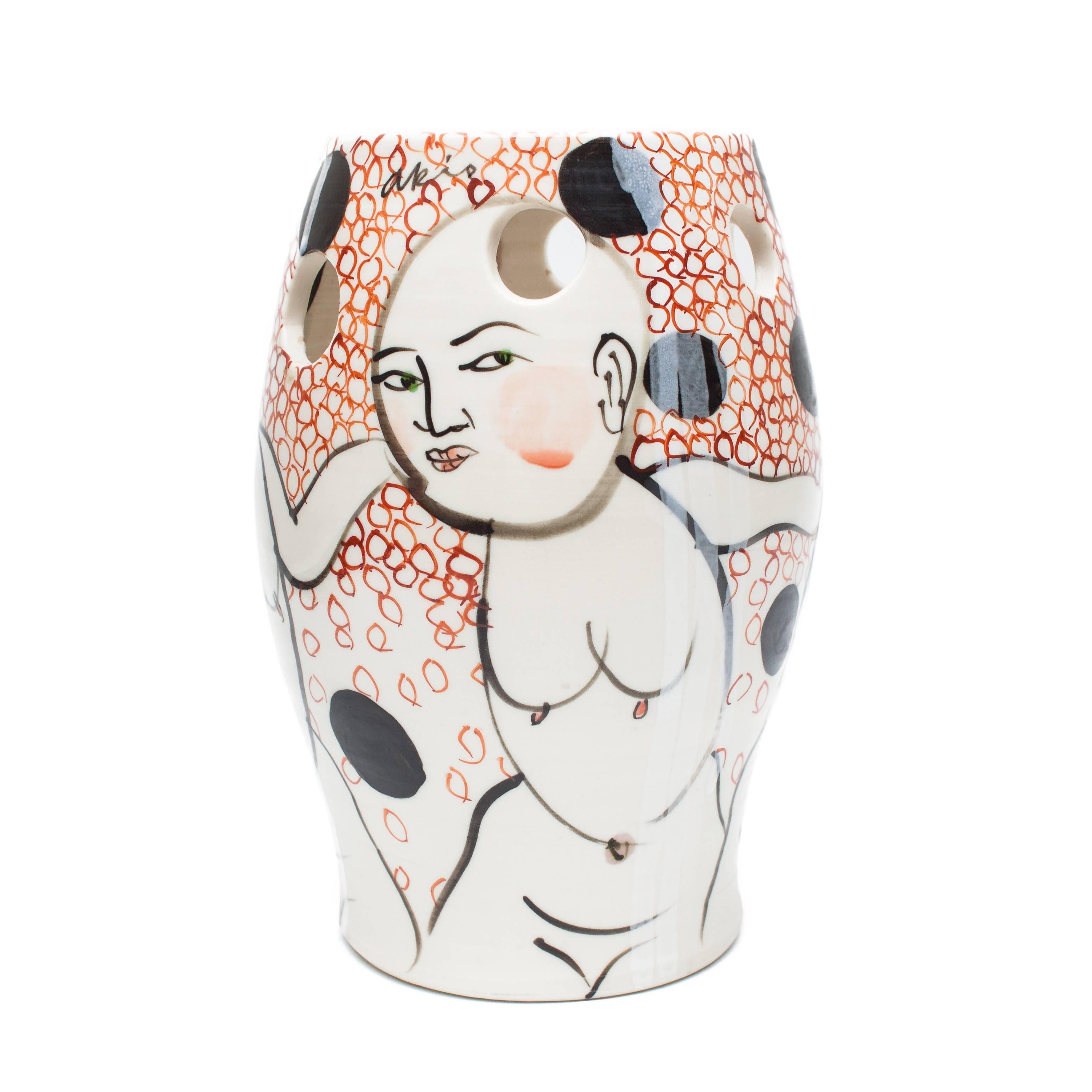 Vase with Women - Contemporary Art by Akio Takamori