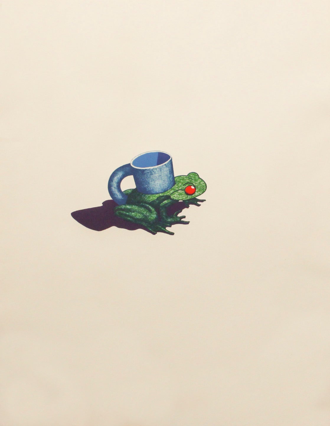 Ken Price Animal Print - Frog Cup