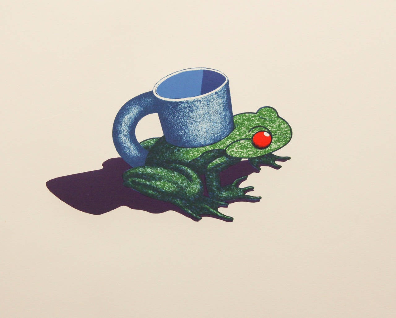 Frog Cup - Print by Ken Price