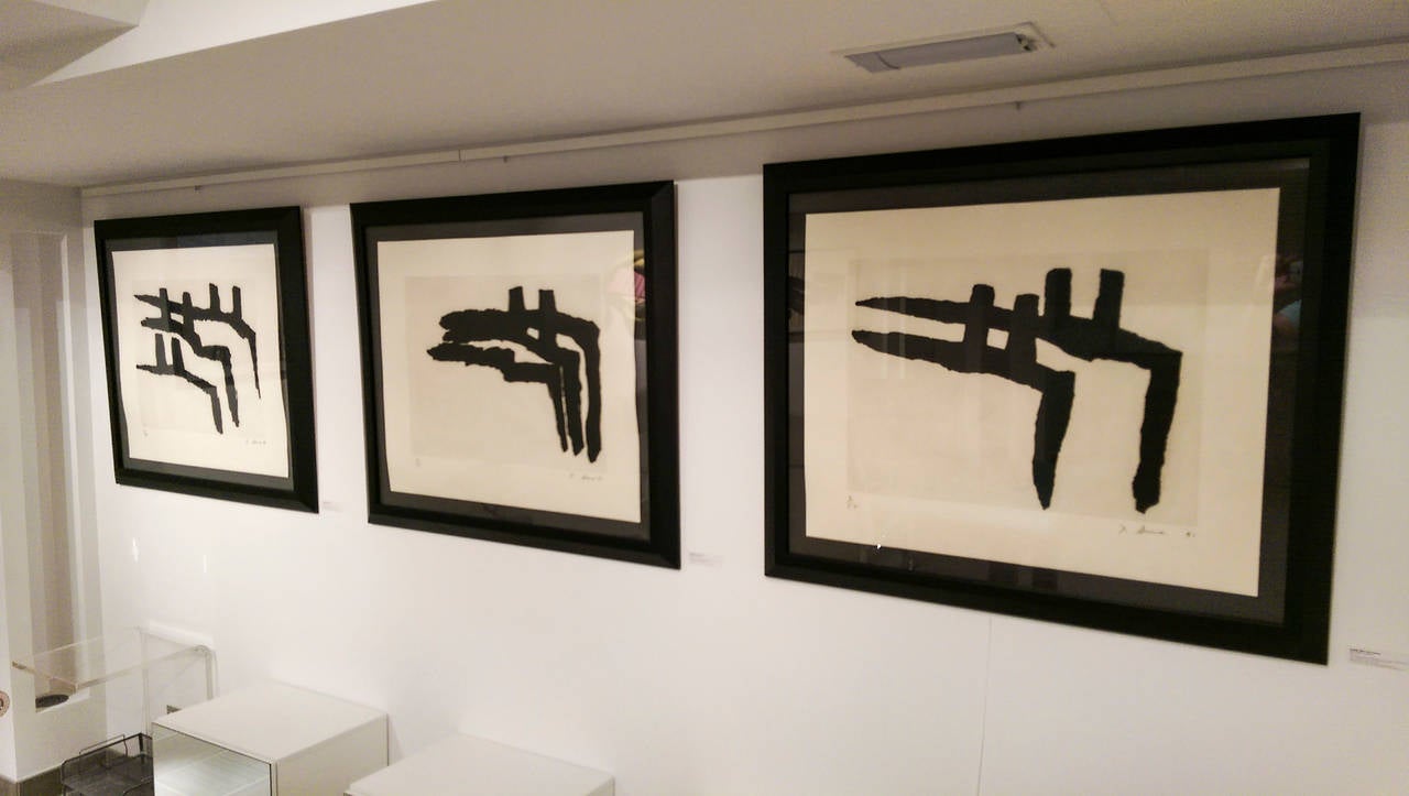 Richard Serra Abstract Print - "Eidid I", "Eidid II", and "Eidid III"