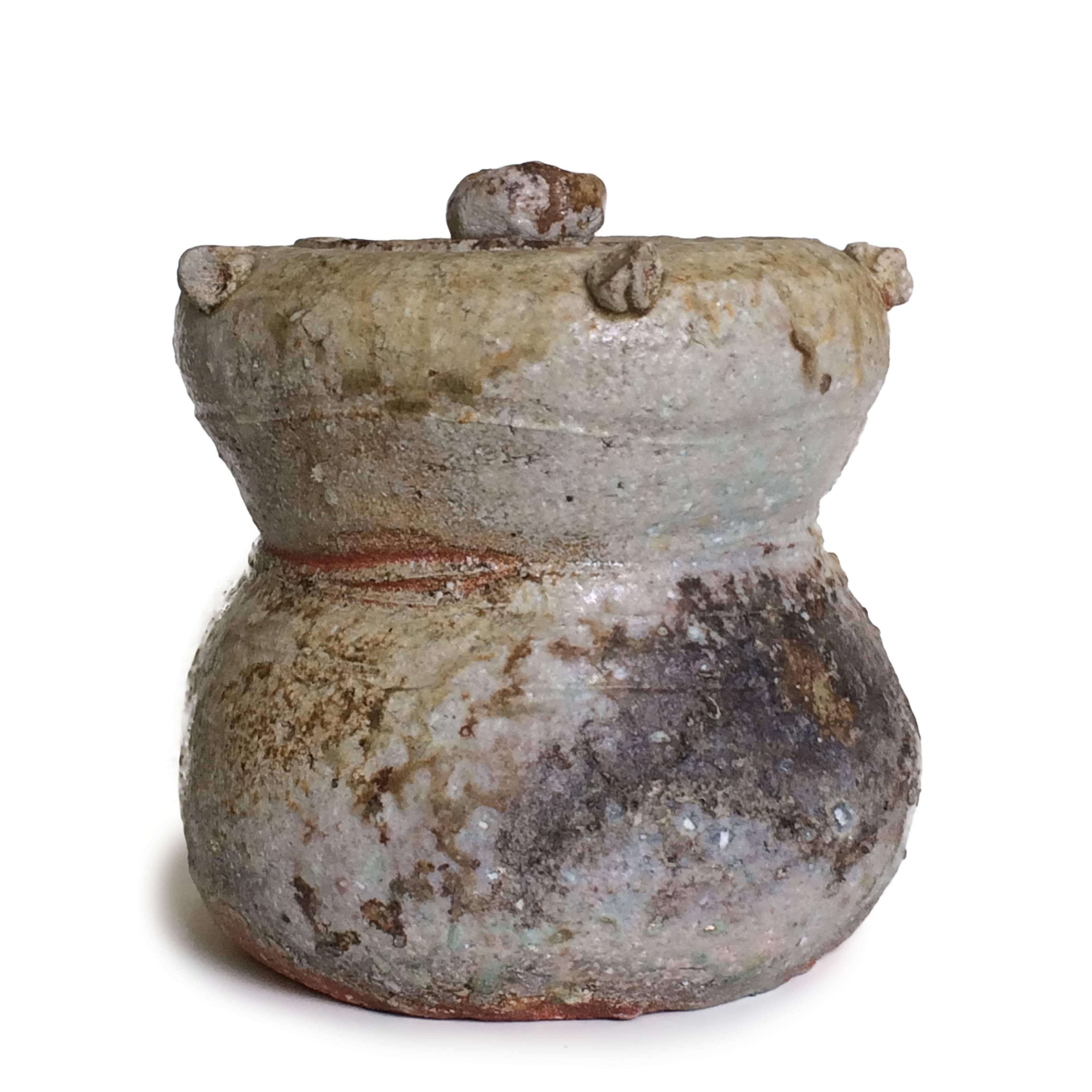 Shigaraki Mizusashi (jarre à eau de cérémonie Tea) - Contemporain Art par Furutani Michio