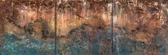 Diamonds and Rust - Triptych 18 X 54
