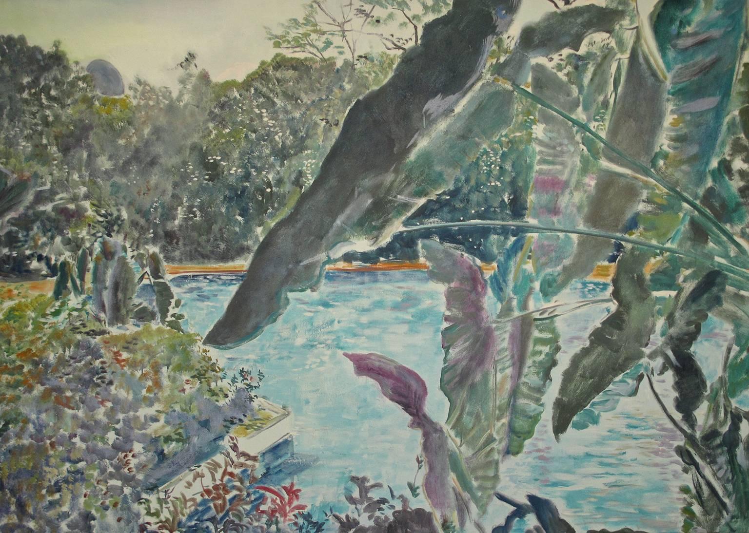 Antonio Ugarte Landscape Painting - Danta Leaves 54 X 76