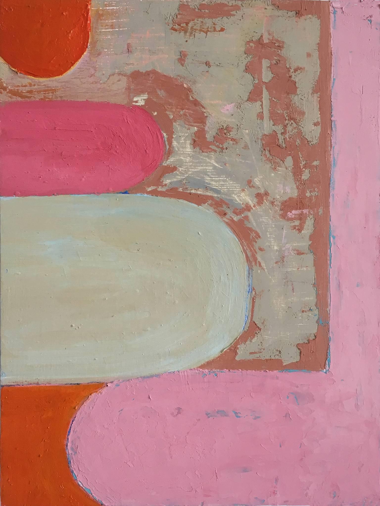 Jennifer Moses Abstract Painting - Pink Foot