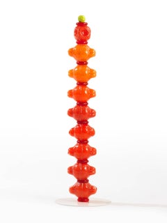 Lantern Column II Blown Glass 46" High