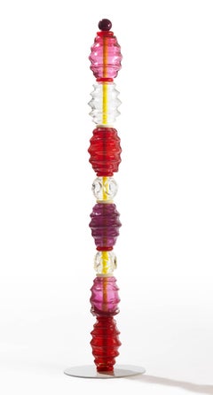 Lantern Column IV- Blown Glass 60 inches High