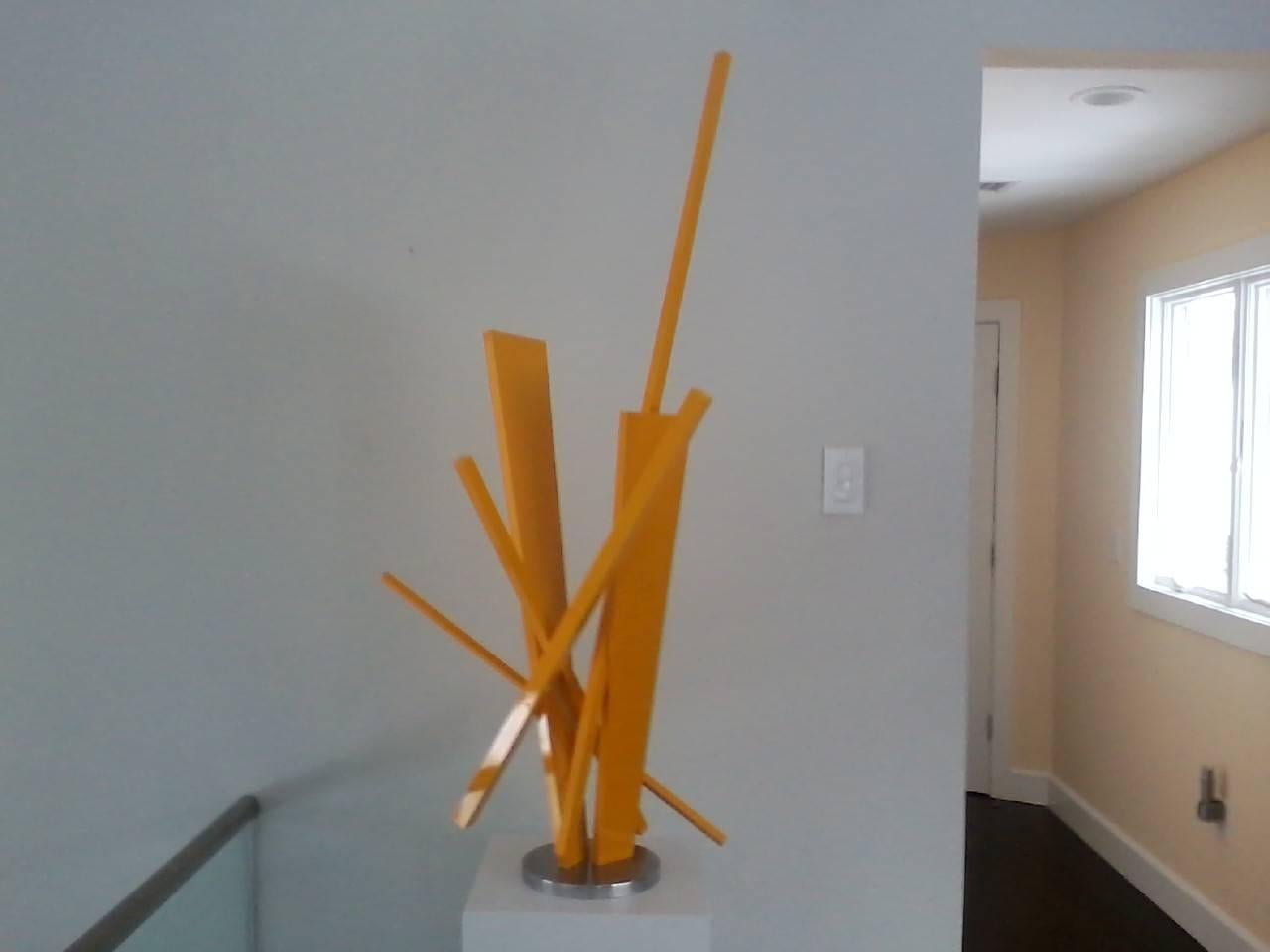 Cypress Yellow - Contemporary Sculpture by John Henry