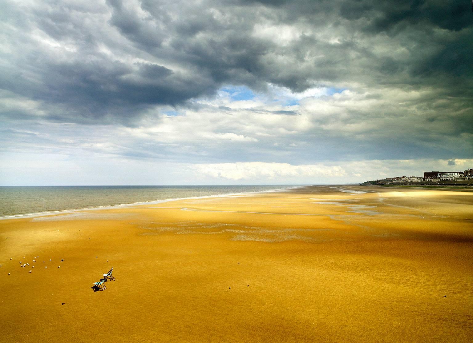 George Simhoni Color Photograph - Blackpool Beach Chairs