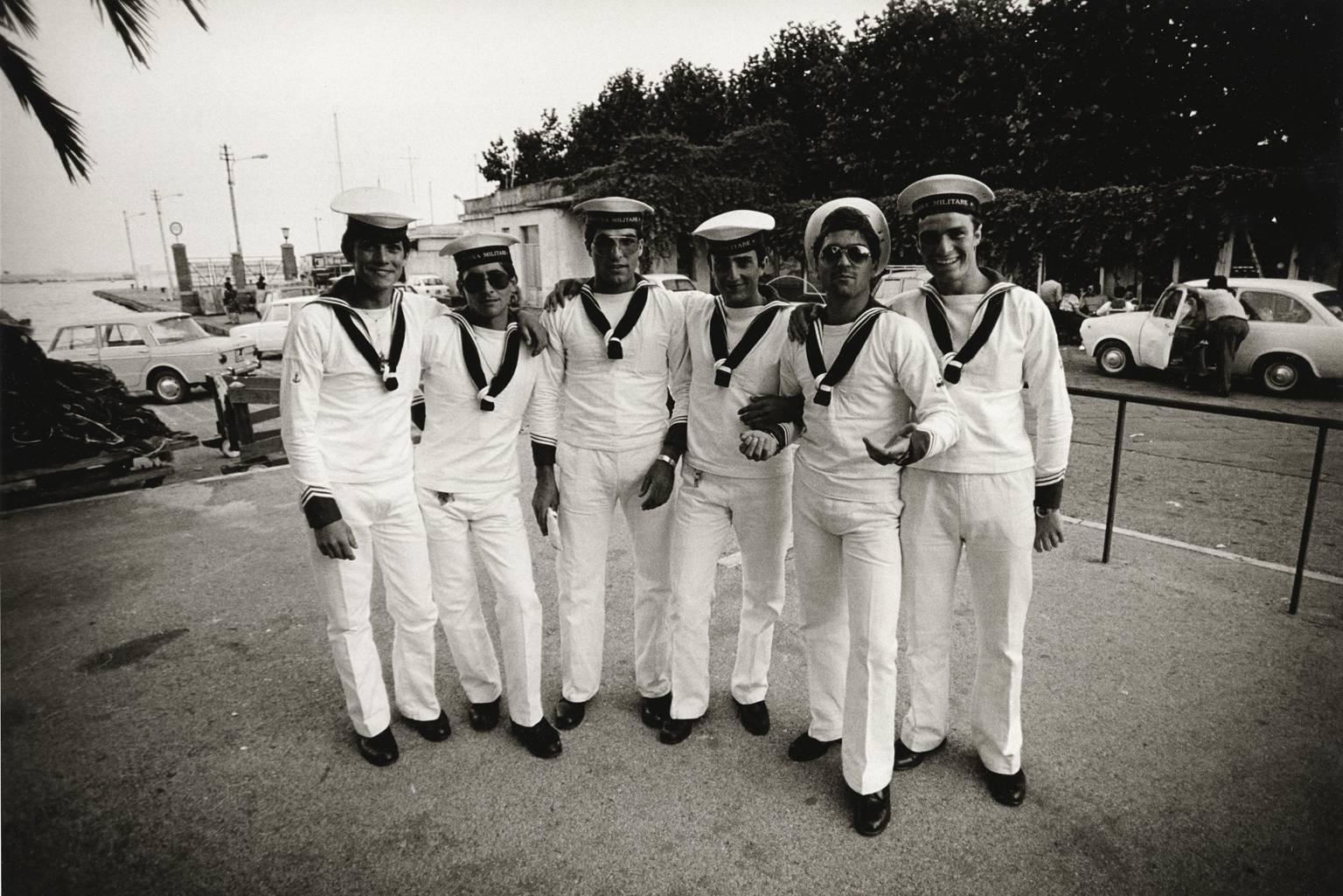 Ron Baxter Smith Black and White Photograph - Sailors, La Spezia