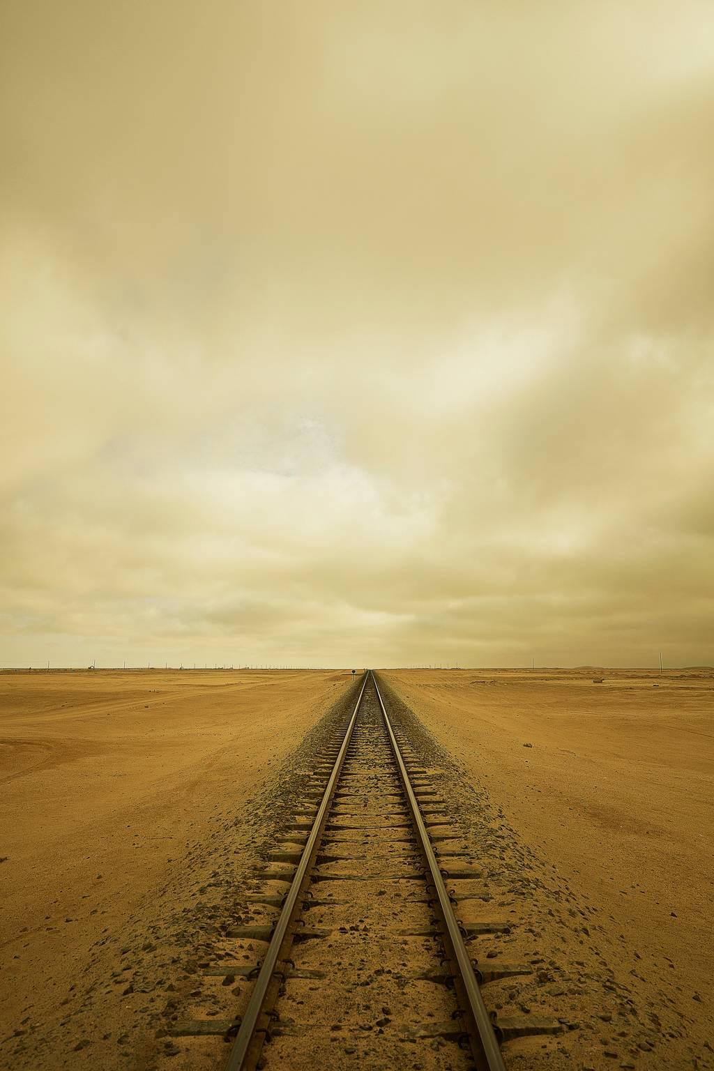 Chris Gordaneer Color Photograph - Namibia Railroad 02