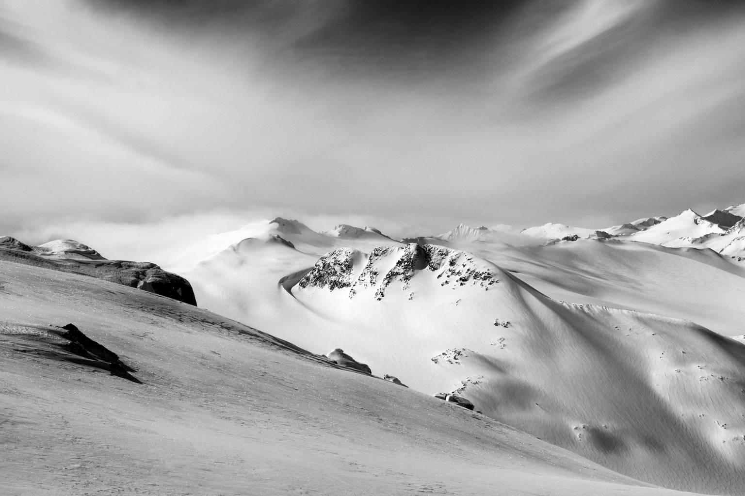 Ian Tudhope Black and White Photograph - Chilcotin Mountains No. 5
