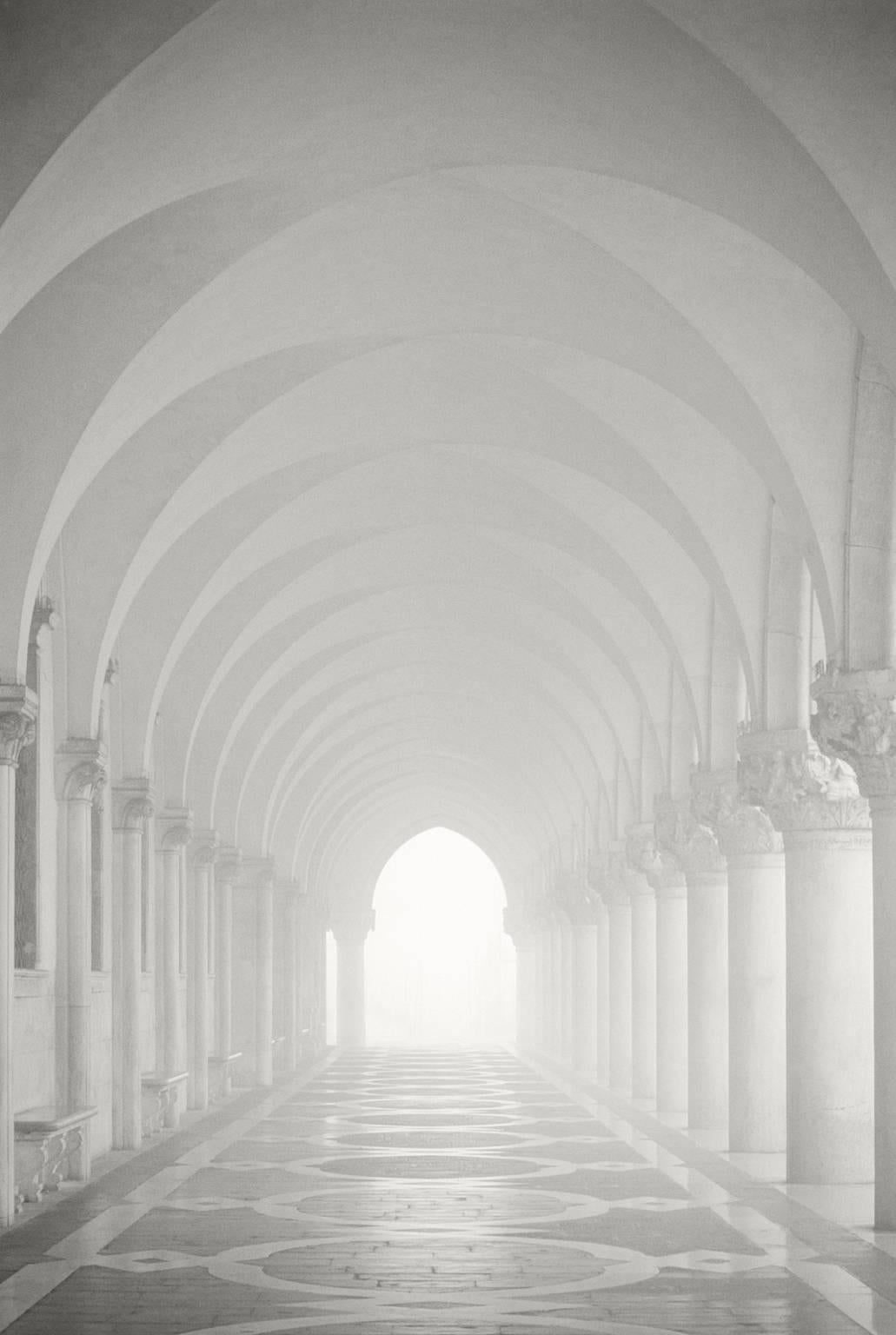 Massimo Di Lorenzo Black and White Photograph - Arches, Doges Palace, Venice, Italy