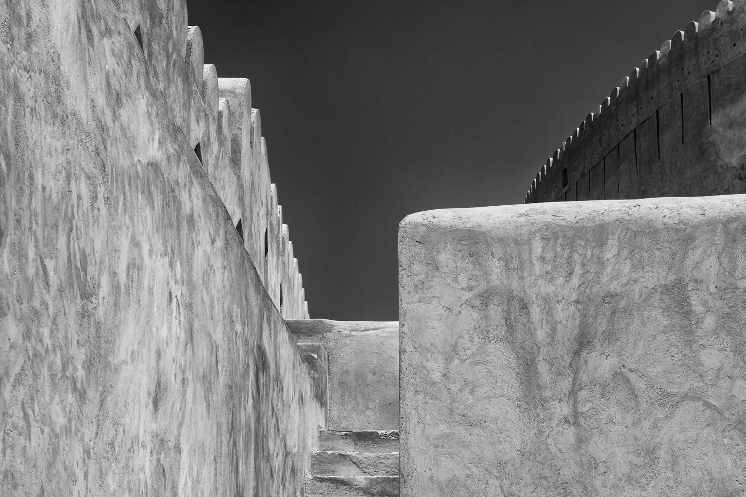 Ian Tudhope Black and White Photograph - Nizwa Fort, Oman
