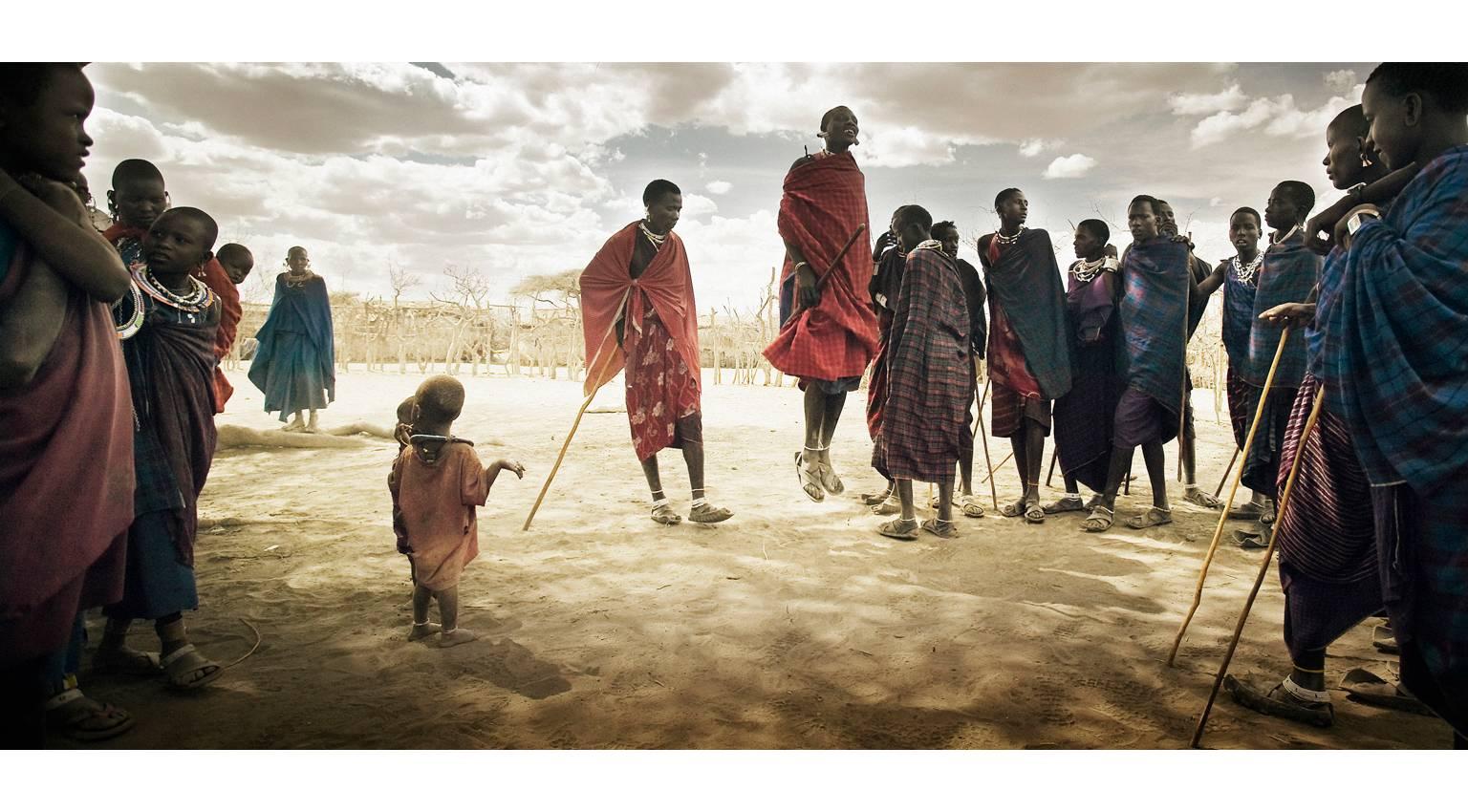 Chris Gordaneer Figurative Photograph - Masai Tribe