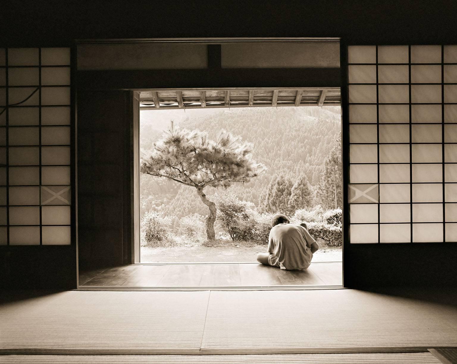 Keiji Iwai Black and White Photograph - Summer Homework Rainy Day