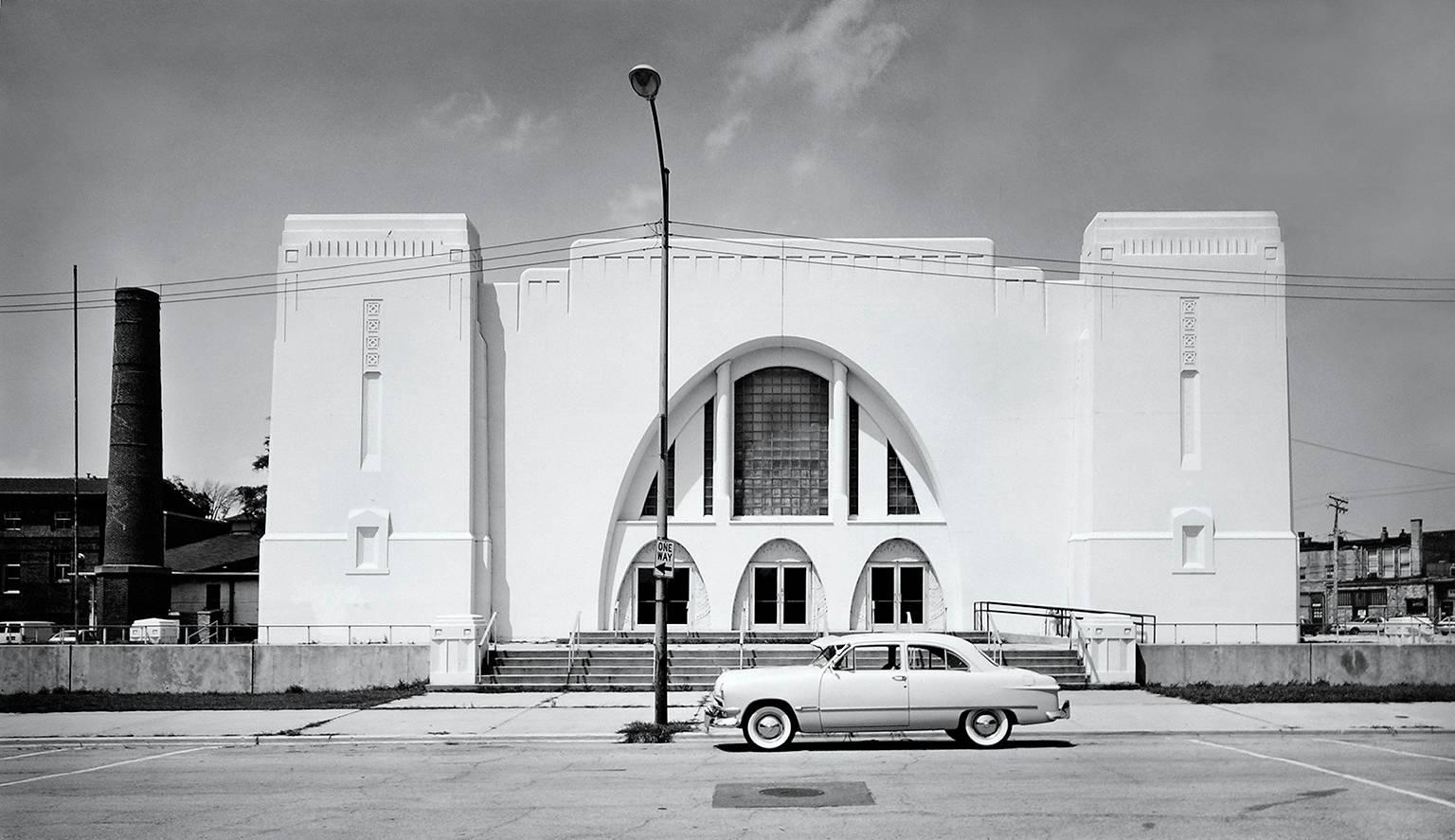 Douglas Busch Black and White Photograph - Belvedere Community Building