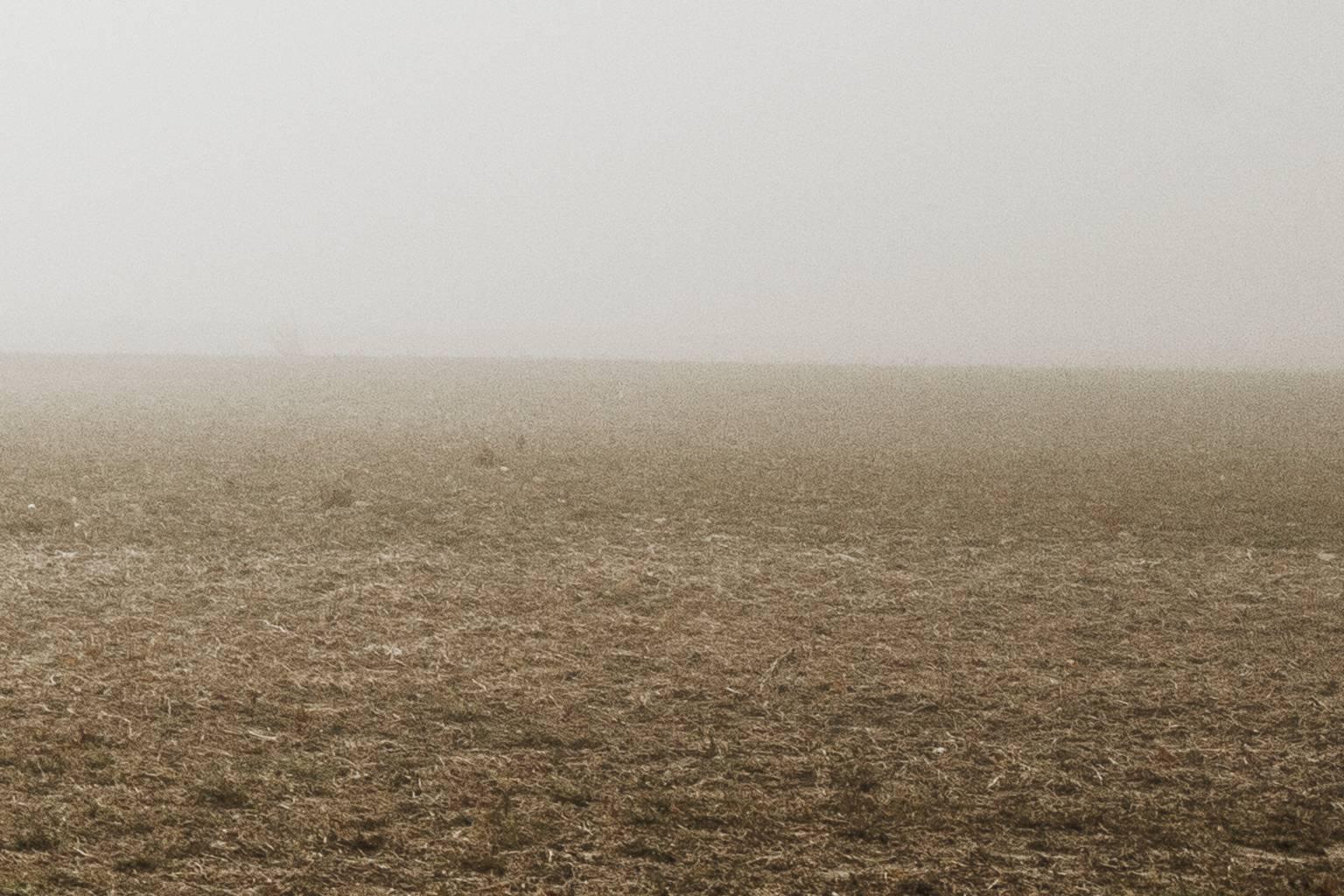 Field Fog I - Gray Color Photograph by Chris Thomaidis