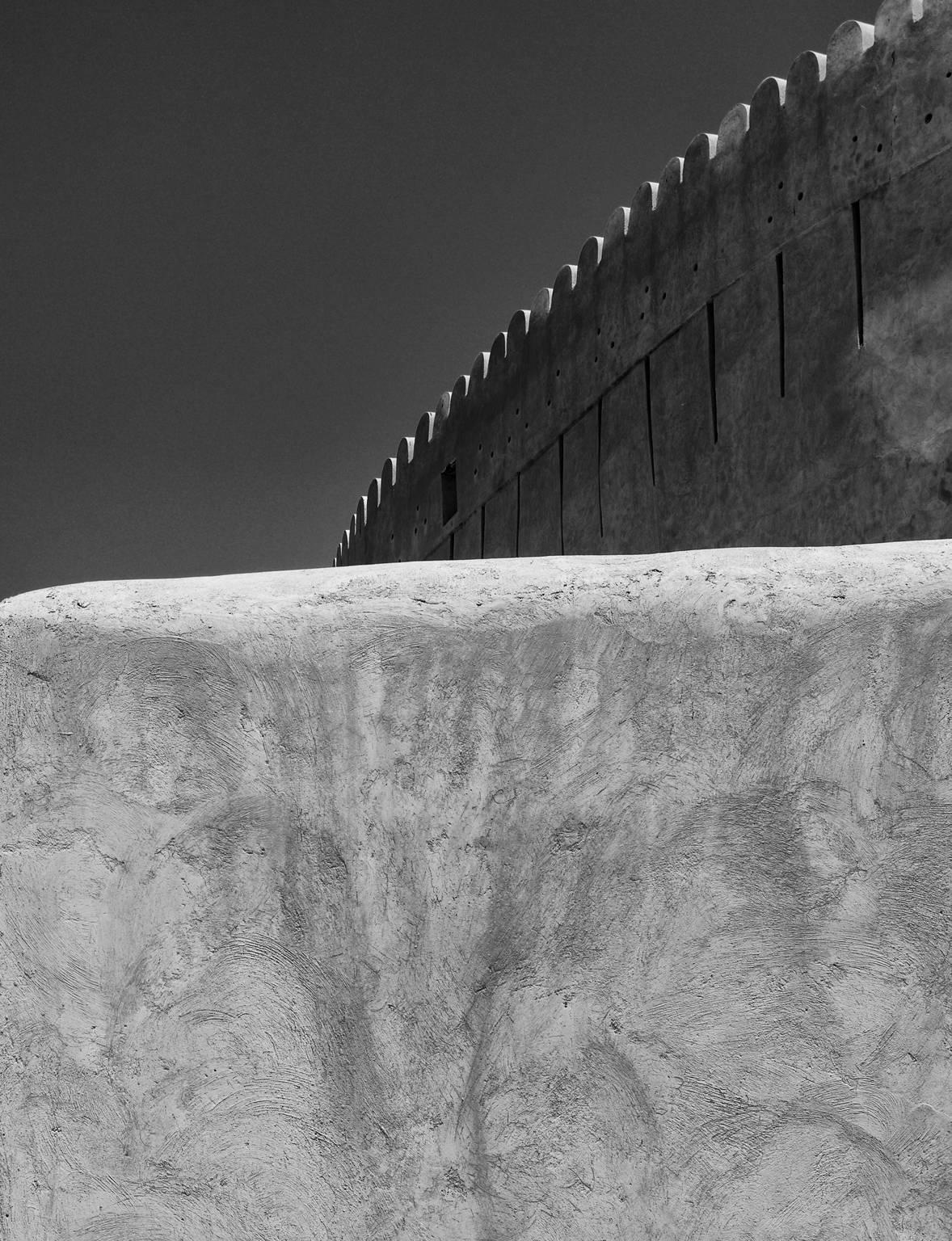 Nizwa Fort, Oman - Gray Black and White Photograph by Ian Tudhope