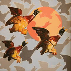 Flock Wallpaper (Ducks)