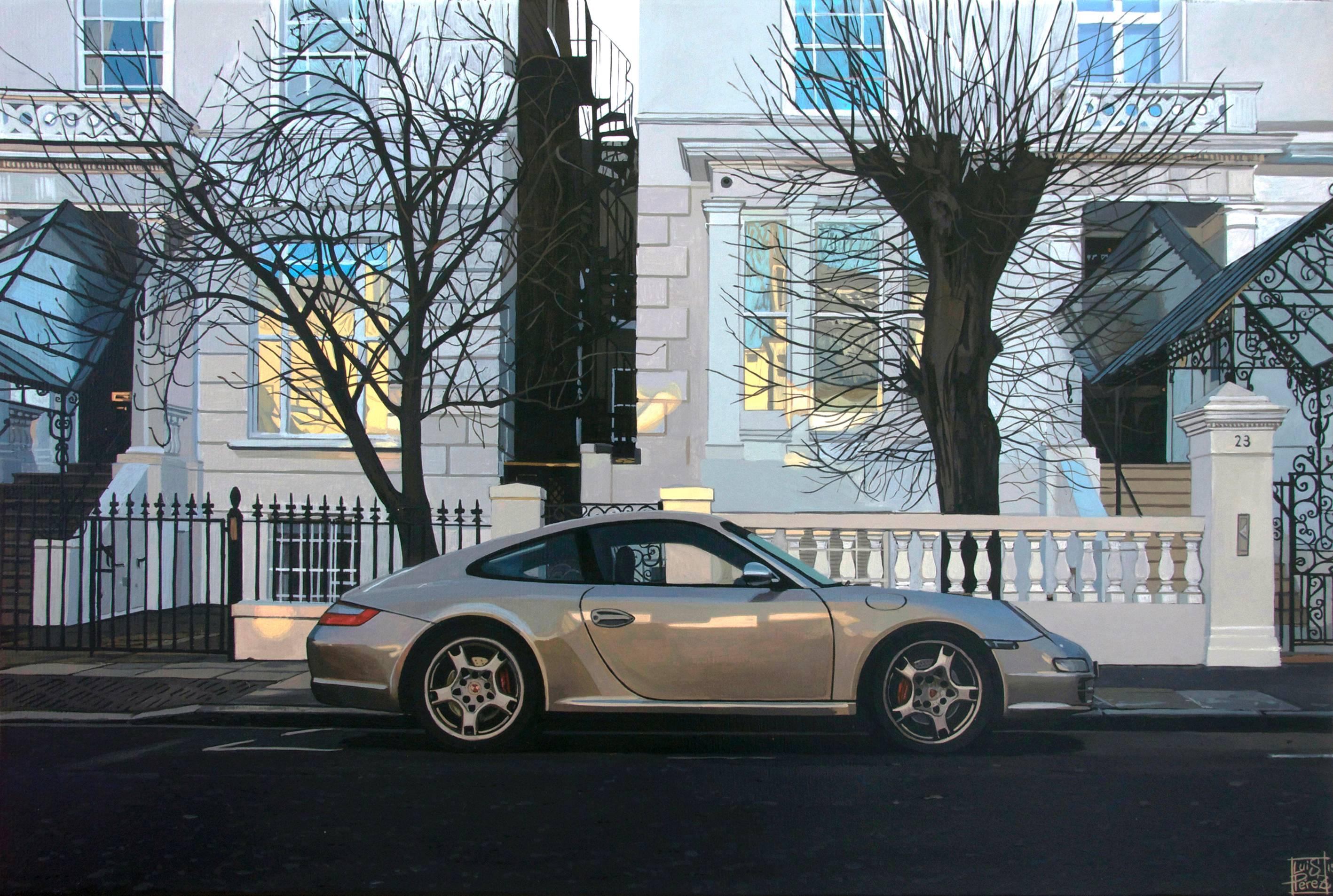 Dawson Place/Porsche 911 - Painting by Luis Perez